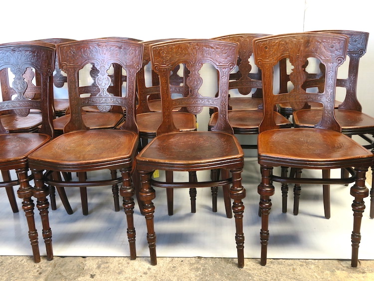 Set of J and J Kohn Bentwood Chairs